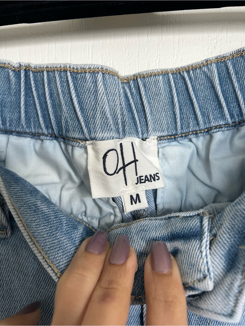 Oli & Hali Light Blue Denim Jeans with Elastic Waist - Picture 10 of 15